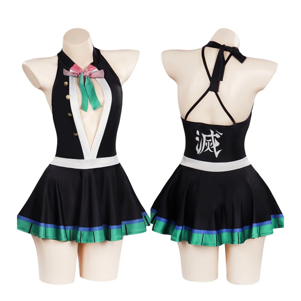 Anime Cosplay Costume Demon Slayer Sexy dress Halloween M